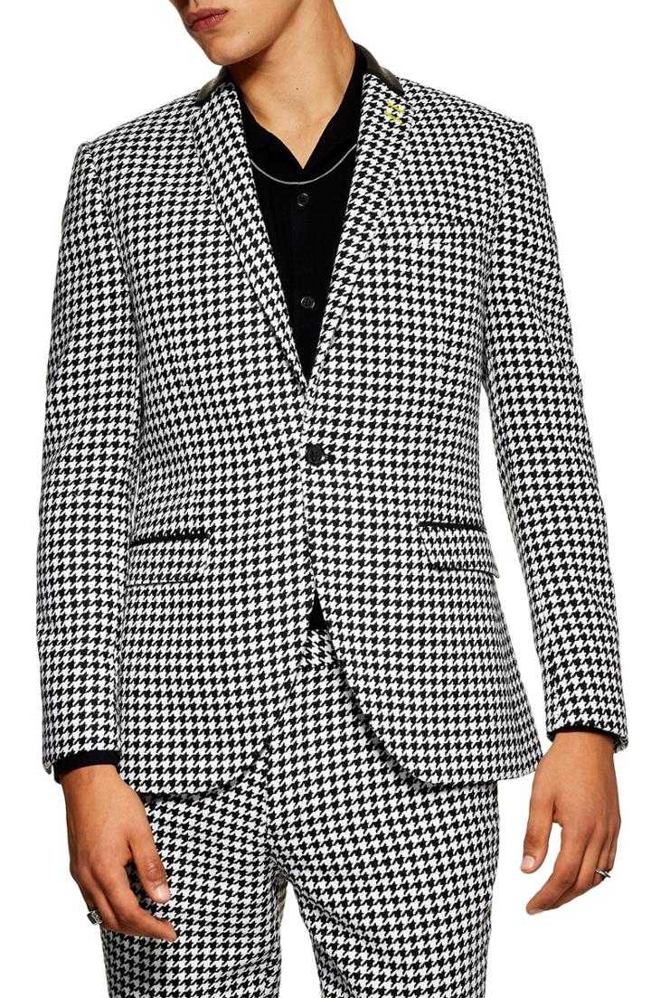 Men's Topman Roe Skinny Fit Suit Jacket R - Black