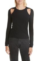 Women's T By Alexander Wang Twisted Cutout Top - Black