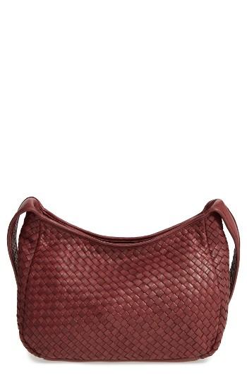 Robert Zur Small Delia Leather Hobo - Burgundy