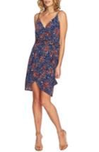 Women's Cece Corinne Floral Wrap Dress - Blue