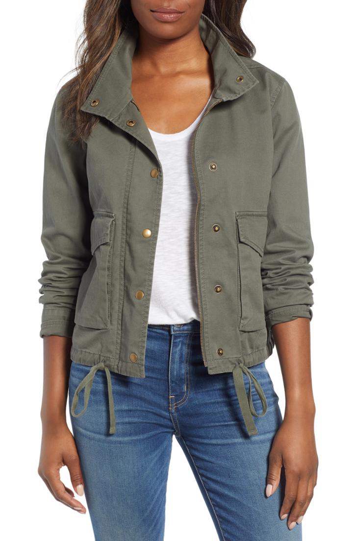 Women's Caslon Front Pocket Utility Jacket