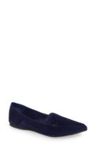Women's Steve Madden Feather Loafer Flat .5 M - Blue