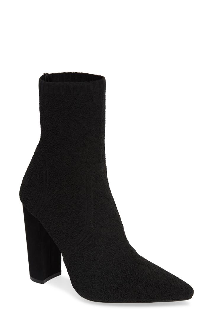 Women's Topshop Esme Sock Bootie .5us / 36eu M - Black