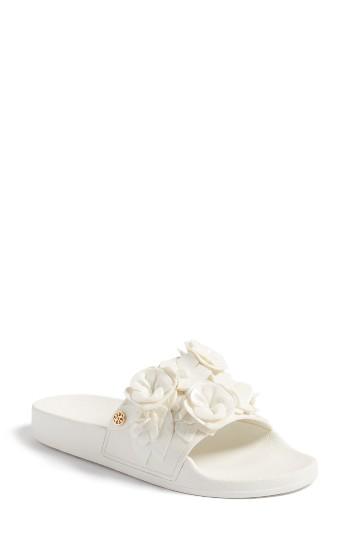 Women's Tory Burch Blossom Slide Sandal M - Red
