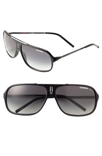 Men's Carrera Eyewear 'cool' 65mm Aviator Sunglasses - Black