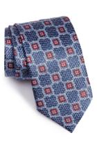 Men's Ermenegildo Zegna Medallion Silk Tie, Size X-long - Blue