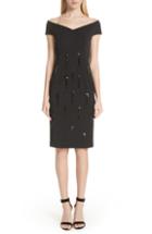 Women's Lela Rose Cap Sleeve Lace Sheath Dress