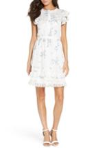 Women's Ever New Embroidery & Lace Dress - White