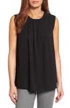 Women's Vince Camuto Pleat Front Blouse - Black