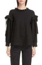 Women's Simone Rocha Bead & Ruffle Sweatshirt
