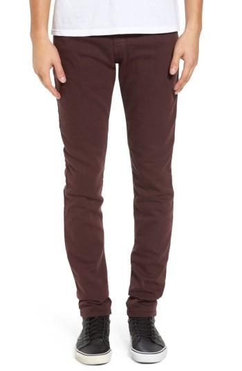 Men's Raleigh Denim Martin Slouchy Skinny Fit Jeans - Brown
