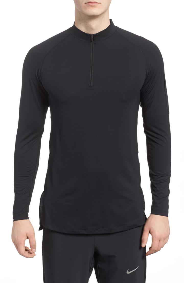 Men's Nike Pro Fitted Utility Dry Tech Sport Top, Size - Black