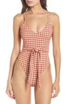 Women's Mara Hoffman Gamela Belted One-piece Swimsuit