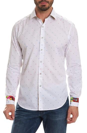 Men's Robert Graham Karyan Limited Edition Classic Fit Sport Shirt - White