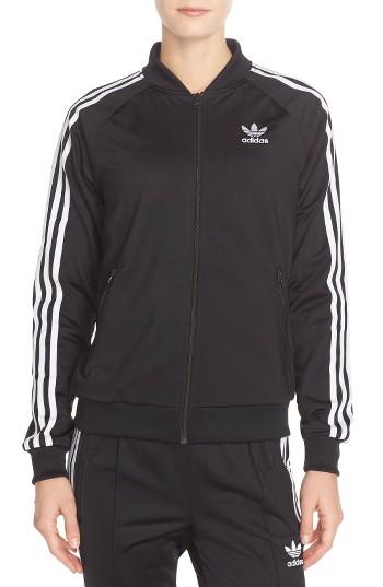 Women's Adidas Originals Supergirl Track Jacket - Black
