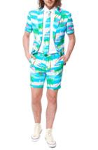Men's Opposuits 'flaminguy - Summer' Trim Fit Two-piece Short Suit With Tie