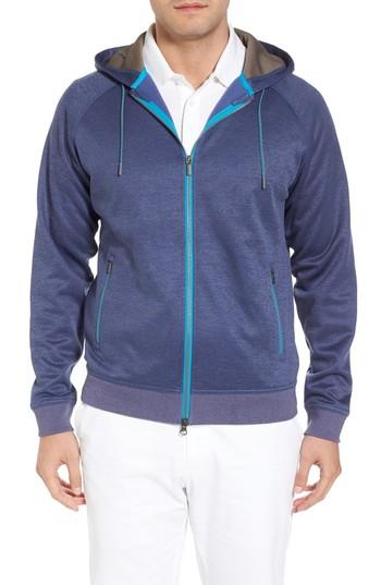 Men's Peter Millar Placid Hoodie - Blue