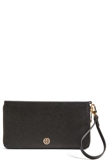 Women's Tory Burch Parker Travel Leather Continental Wallet -