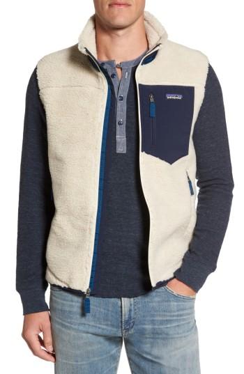 Men's Patagonia Classic Retro-x Waterproof Vest - Beige