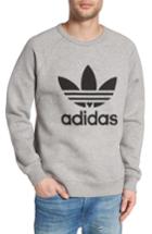 Men's Adidas Originals Trefoil Graphic Sweatshirt - Grey