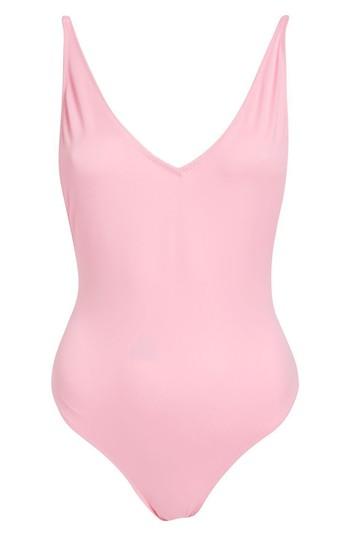 Women's Topshop Pamela One-piece Swimsuit Us (fits Like 16-18) - Pink