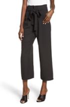 Women's Leith Tie Waist Crop Pants, Size - Black