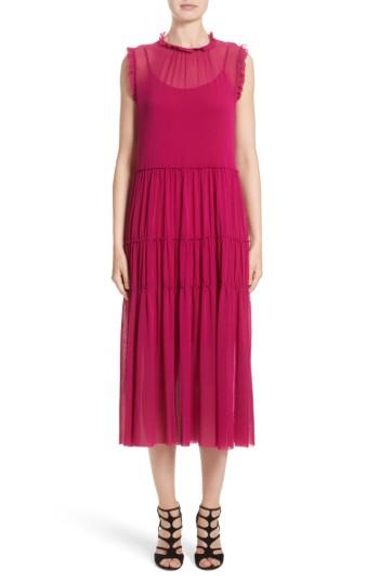 Women's Fuzzi Tiered Tulle Dress - Pink
