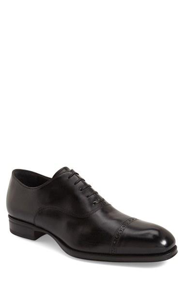 Men's To Boot New York 'derek' Cap Toe Oxford .5 M - Black