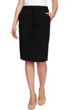 Women's 1.state Tie Waist Pencil Skirt - Black