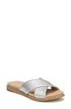 Women's Dr. Scholl's Deco Slide Sandal M - Metallic