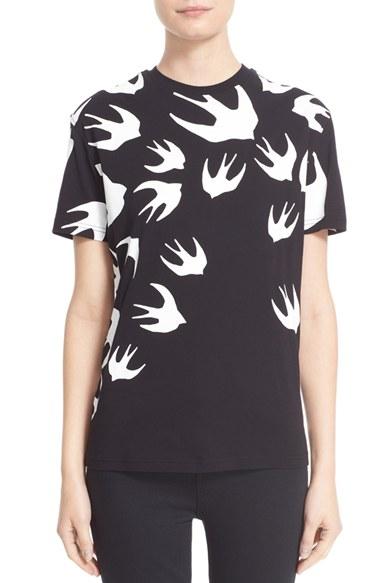 Women's Mcq Alexander Mcqueen Swallow Print Tee