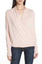 Women's Joie Lien Faux Wrap Sweater - Pink