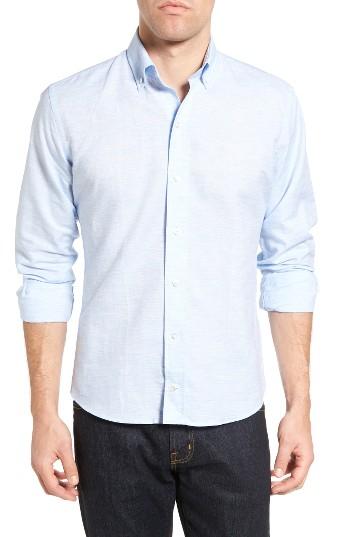 Men's Ledbury The Boughton Slim Fit Linen Blend Sport Shirt