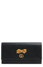 Women's Gucci Fiocchino Bow Leather Continental Wallet -