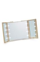 Impressions Vanity Co. Trifold Compact Led Makeup Mirror With Stand, Size - Champagne Gold
