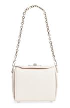 Alexander Mcqueen Box Bag 16 Grained Leather Bag - Ivory