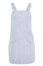 Women's Topshop Corduroy Pinafore Dress Us (fits Like 0-2) - Blue