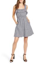 Women's 7 For All Mankind Gingham Ruffle Dress - Black