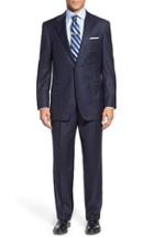 Men's Hickey Freeman 'beacon - B Series' Classic Fit Stripe Wool Suit
