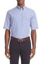 Men's Paul & Shark Gingham Sport Shirt - Blue