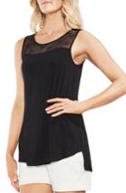 Women's Vince Camuto Iilusion Front Blouse, Size - Black