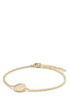 Women's David Yurman 'cable Collectibles' Cable Pave Charm Bracelet With Diamonds In Gold