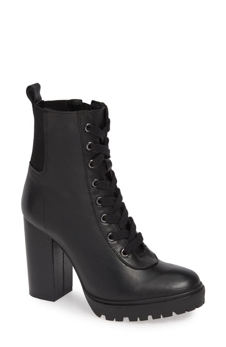 Women's Steve Madden Latch Boot M - Black