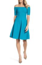 Women's Michael Michael Kors Off The Shoulder Sweater Dress - Blue