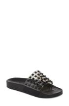 Women's Katy Perry Studded Slide Sandal M - Black