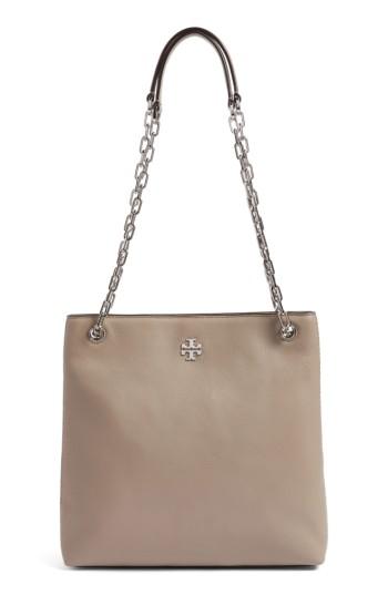 Tory Burch Frida Swingpack Leather Crossbody Bag - Grey