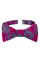 Men's Ted Baker London Twin Pine Silk Bow Tie, Size - Pink