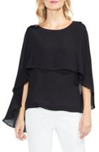 Women's Vince Camuto Cape Overlay Blouse - Black