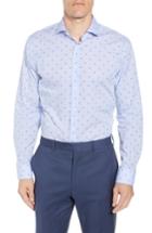 Men's 1901 Trim Fit Plaid Dress Shirt .5 - 32/33 - Purple