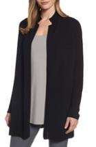 Women's Eileen Fisher Long Tencel Knit Jacket, Size - Black
